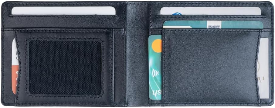 Open United S wallet showing card compartments